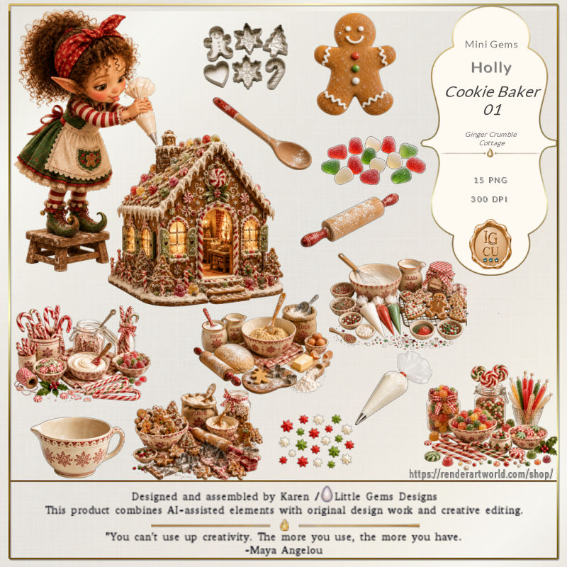 (image for) Mini Gems | CU | Holly | Cookie Baker 01